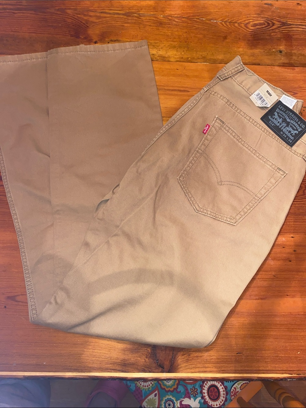 Levi's Straight-Leg Khaki Pants - Beige